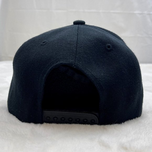 LAFC Snapback Cap Hat Black with Yellow Logo and Checkerboard Pattern - Picture 4 of 10